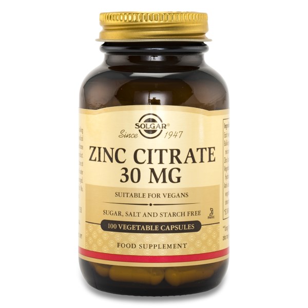 Solgar Zinc Citrate 100 kaps