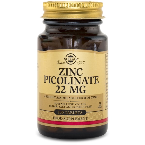 Solgar Zinc Picolinate 100 tabl