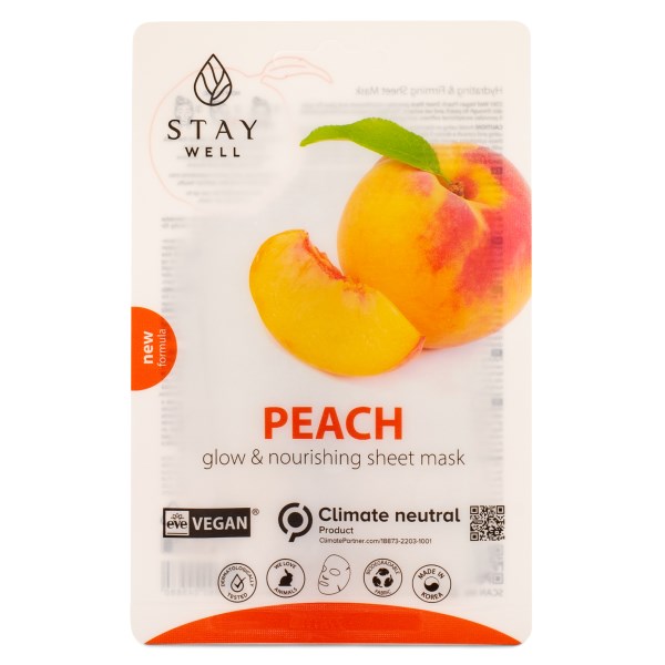 StayWell Vegan Sheet Mask 1 st Peach