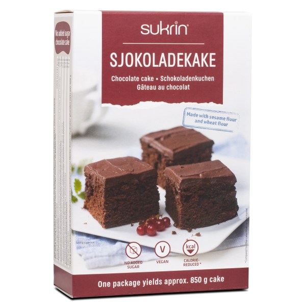 Sukrin Chocolate Cake Mix, 370 g | Livsmedel - Till Skafferiet - Bröd & Bakmix | Gymkraft
