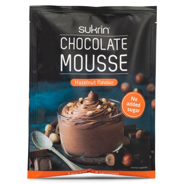 Sukrin Mousse Hazelnut, 83 g | Diet - Lågkalorimat | Gymkraft
