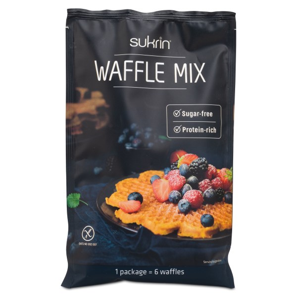 Sukrin Waffle Mix, 100 g | Proteintillskott - Protein Måltider | Gymkraft