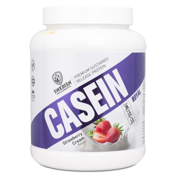 Swedish Supplements Casein, 900 g, Strawberry Cream | Träningstillskott - Proteinpulver - Kasein | Gymkraft