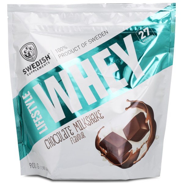 Swedish Supplements Lifestyle Whey, 900 g, Chocolate Milkshake | Träningstillskott - Proteinpulver - Vassleprotein | Gymkraft