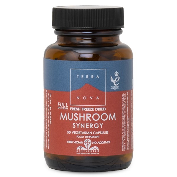 Terranova Mushroom Synergy, 50 kaps | Hälsa - Stress | Gymkraft