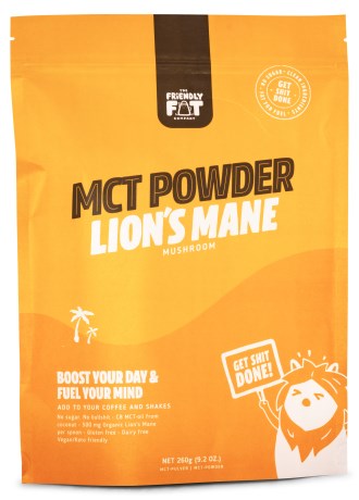 Miniatyrbild The Friendly Fat Company C8 MCT-Pulver m Lions Mane Mushroom, 200 g