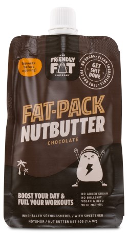 Miniatyrbild The Friendly Fat Company Fat-Pack Nutbutter, Chocolate, 1 st