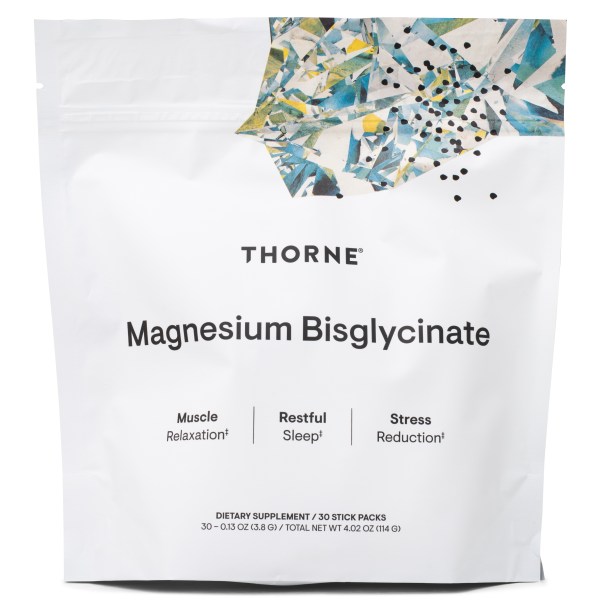 Thorne Magnesium Bisglycinate (NSF), 30 dospåsar | Vitamin & Mineraltillskott - Mineraler - Magnesium | Gymkraft