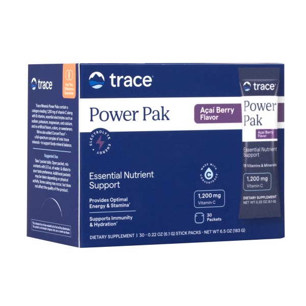 Trace Minerals Electrolyte Stamina Power Pak, Acai Berry, 30-pack