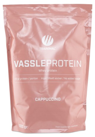 Miniatyrbild Trainimal Vassleprotein, Cappuccino, 1 kg