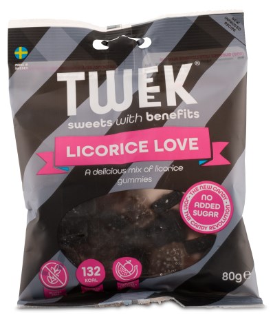 Miniatyrbild Tweek Gummies, 80 g, Licorice Love