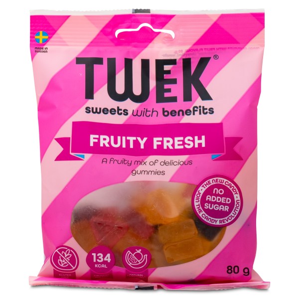 Tweek Gummies, 80 g, Fruity Fresh | Livsmedel - Godis & Snacks - Godis | Gymkraft