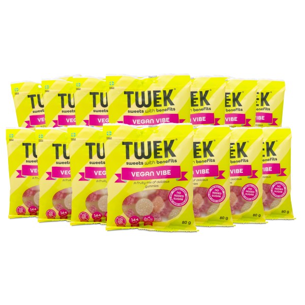 Tweek Gummies Vegan, 14-pack, Vegan Vibes