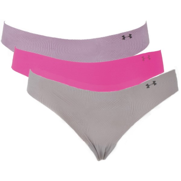 Under Armour Pure Stretch Thong Print 3-pack  Purple Ace/Mojo Pink/Gray