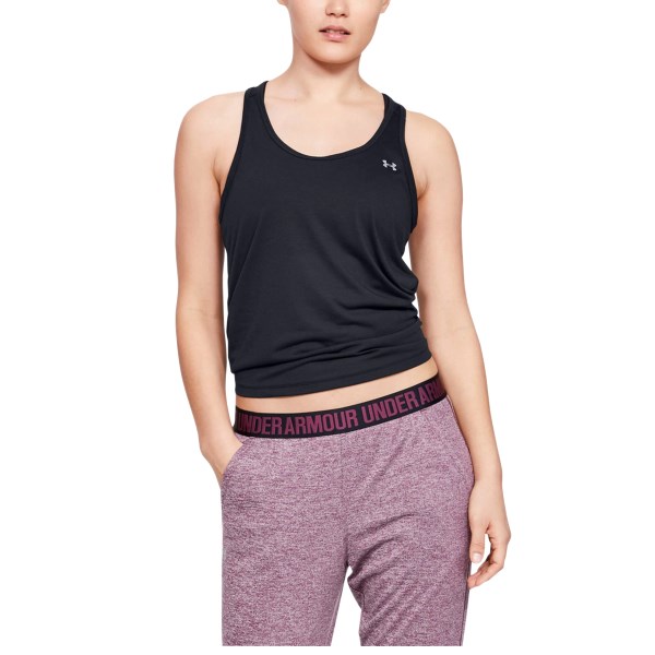 Under Armour Whisperlight Tie Back Tank Black