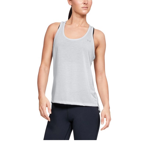 Under Armour Whisperlight Tie Back Tank S Halo Gray