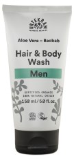 Miniatyrbild Urtekram Men Aloe Vera Baobab Hair & Body Wash, 150 ml
