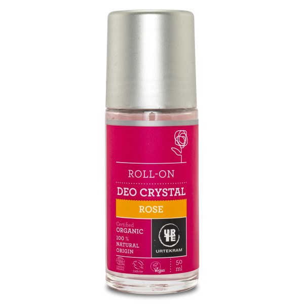 Urtekram Rose Deo Crystal Roll-On 50 ml