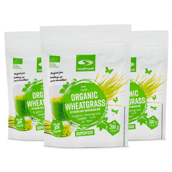 Healthwell Vetegräs EKO, 600 g