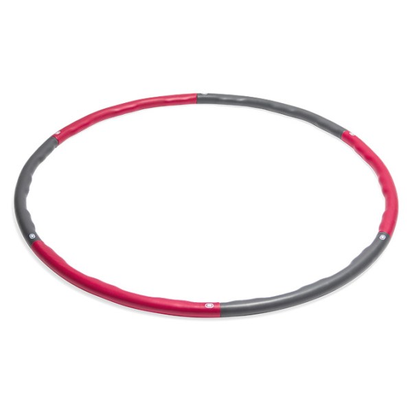 Virtufit Hula Hoop Rockring, 1,5 kg, Röd/Grå