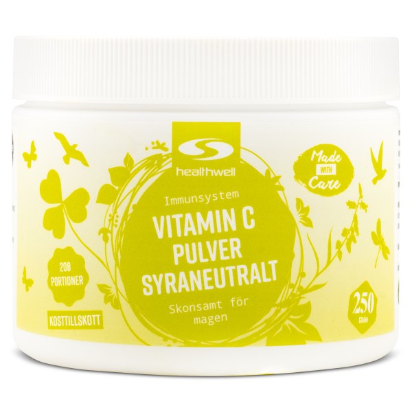 Healthwell Vitamin C Pulver Syraneutralt 250 g
