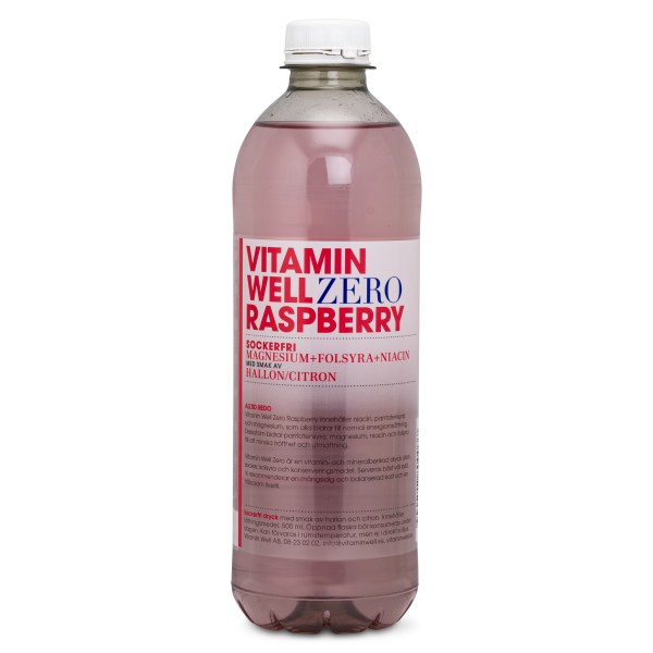 Vitamin Well Zero, Raspberry, 500 ml