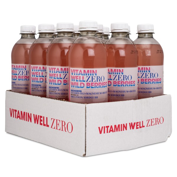 Vitamin Well Zero, Wild Berries, 12-pack