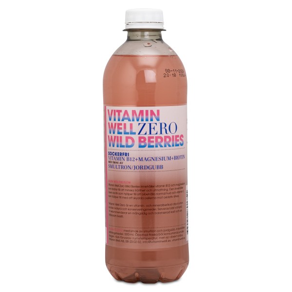 Vitamin Well Zero, Wild Berries, 500 ml