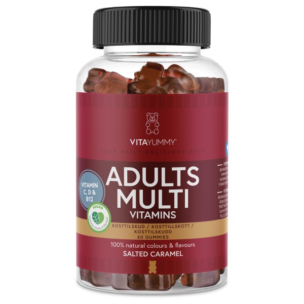 VitaYummy Adults Multi, Salted Caramel, 60 Gummies | Vitamin & Mineraltillskott - Vitaminer - Multivitamin | Gymkraft