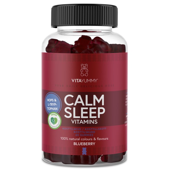 VitaYummy Calm Sleep, Blueberry, 60 Gummies | Hälsa - Stress | Gymkraft