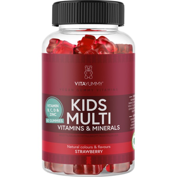 VitaYummy Kids Multi, Strawberry, 60 Gummies