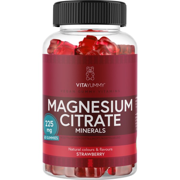 VitaYummy Magnesium Citrate, Strawberry, 60 Gummies