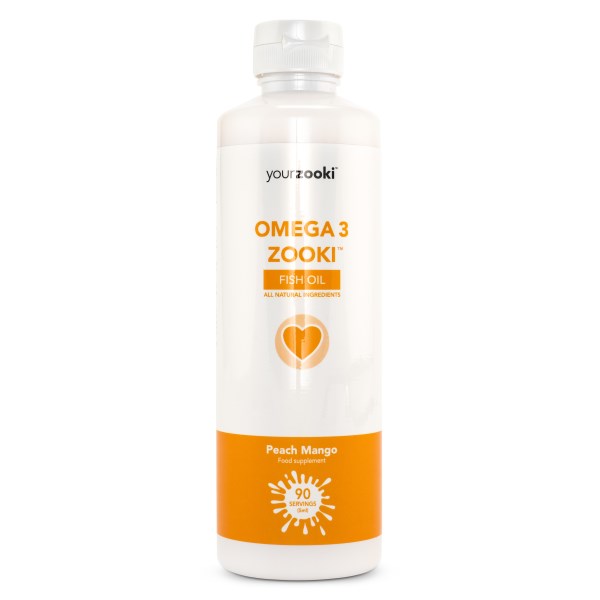 YourZooki Omega 3 Persika & Mango 450 ml