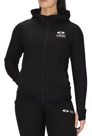 Miniatyrbild Svenskt Kosttillskott Zip Hoodie Dam, XS, Black