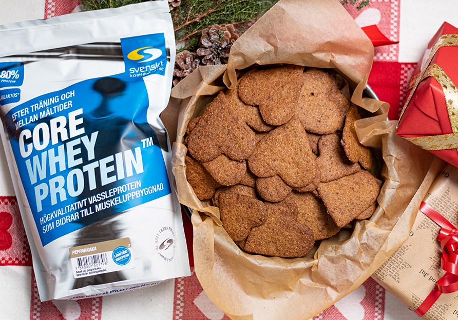 Pepparkakor p proteinpulver.