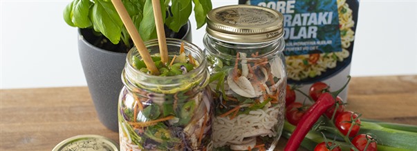 Hot Pot Jar med shiratakinudlar