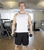 Hantellyft startposition