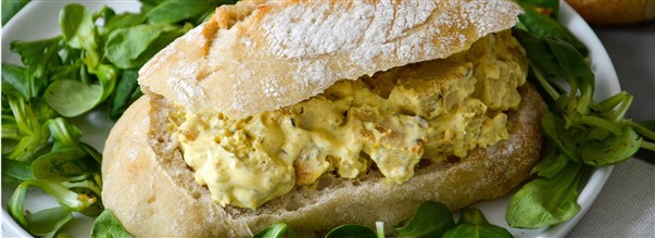 Recept: Nyttig chicken curry sub