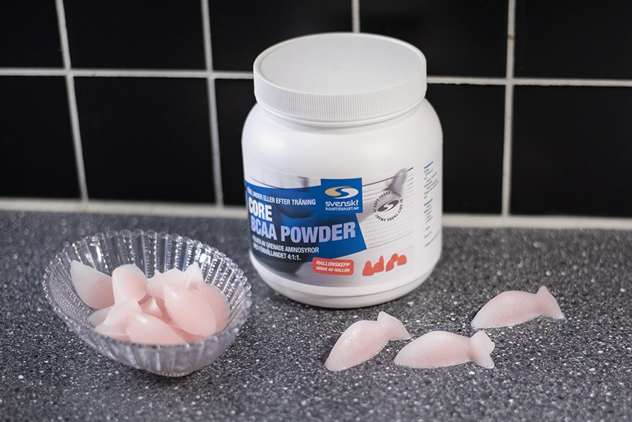 BCAA godis hallonskepp