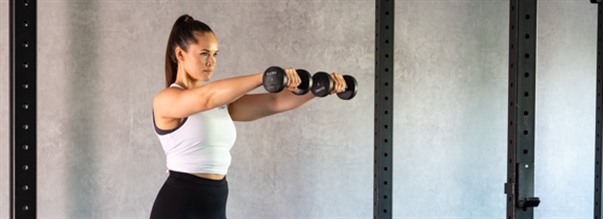 Hantellyft framt (front laterals)