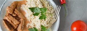 Recept: Nyttig korvstroganoff