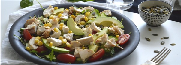 Recept: Proteinrik kycklingsallad