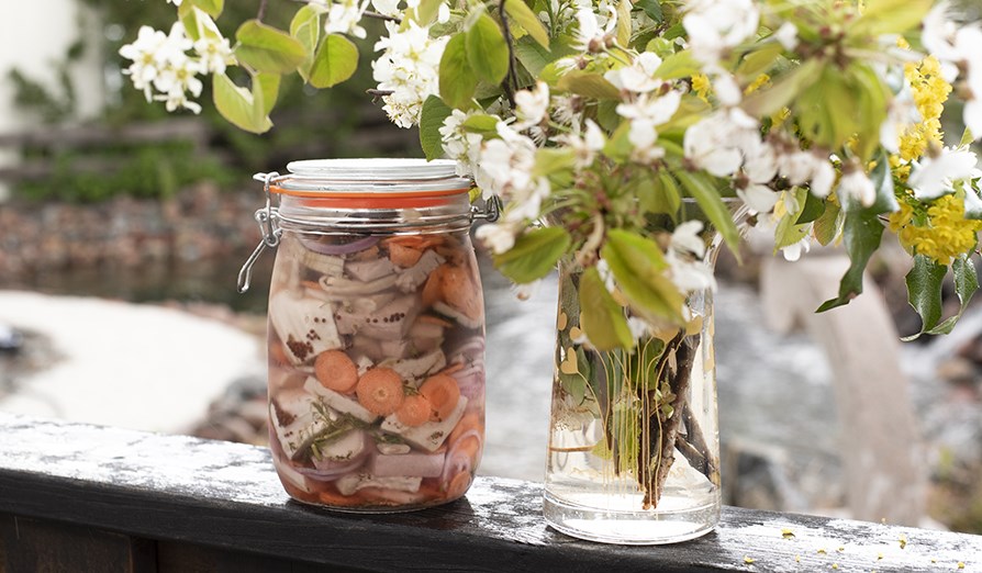 Sillburk i midsommarregn