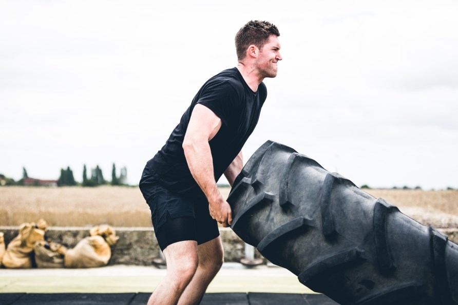 Man som v�lter d�ck.