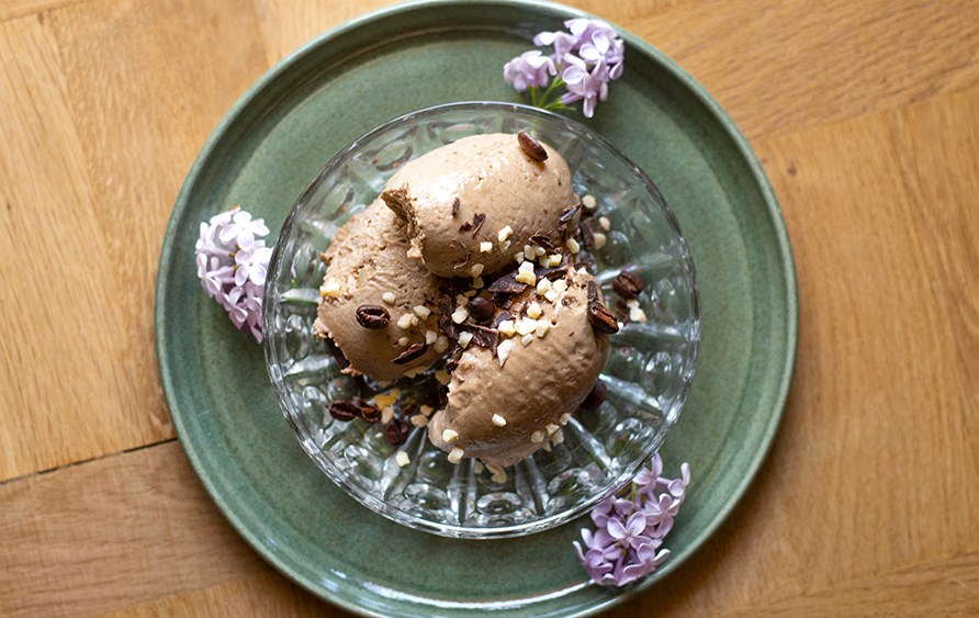 Proteinglass med Proteinkaffe.