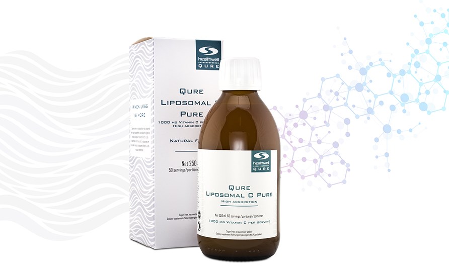 QURE Liposomal C Pure med hg upptagningsfrmga. 