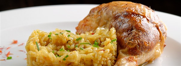 Recept: Saffransris med kyckling