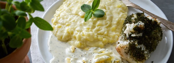 Recept: Torsk med ggss och potatismos