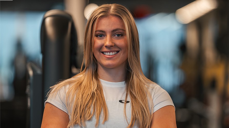 Portrtt p Axelina Johansson. 