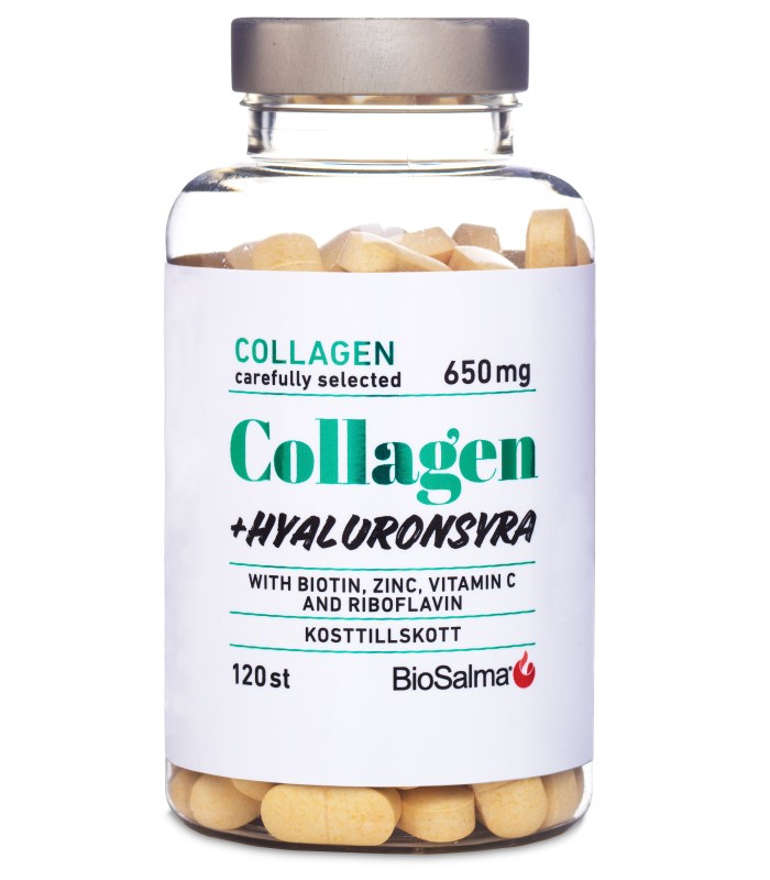 BioSalma Collagen 650 mg + Hyaluronsyra